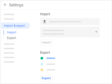 Importar y exportar calendarios y eventos